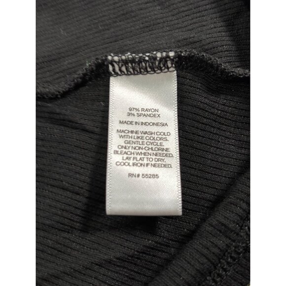 Express Black Lace-Up Tunic Top Size XL - Picture 6 of 10